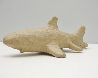 Shark head paper mache